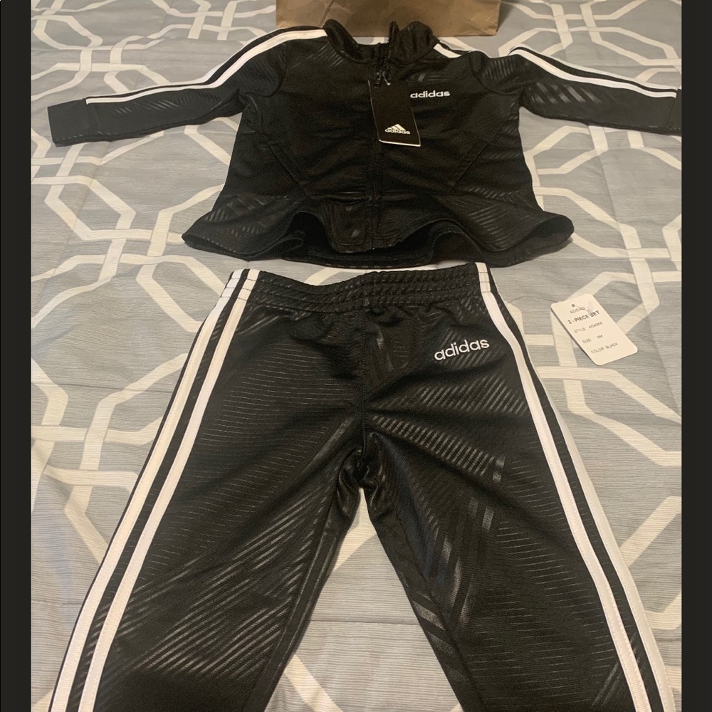 Adidas Girls Jacket and Jogger Pants Set